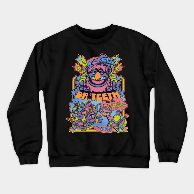 Dr teeth And Electric Mayhem Crewneck Sweatshirt by projeksambat